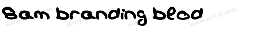 8am branding blod字体转换